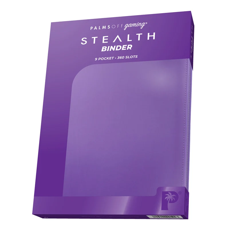 Palms Off Gaming STEALTH 9 Pocket Zip Trading Card Binder - Purple