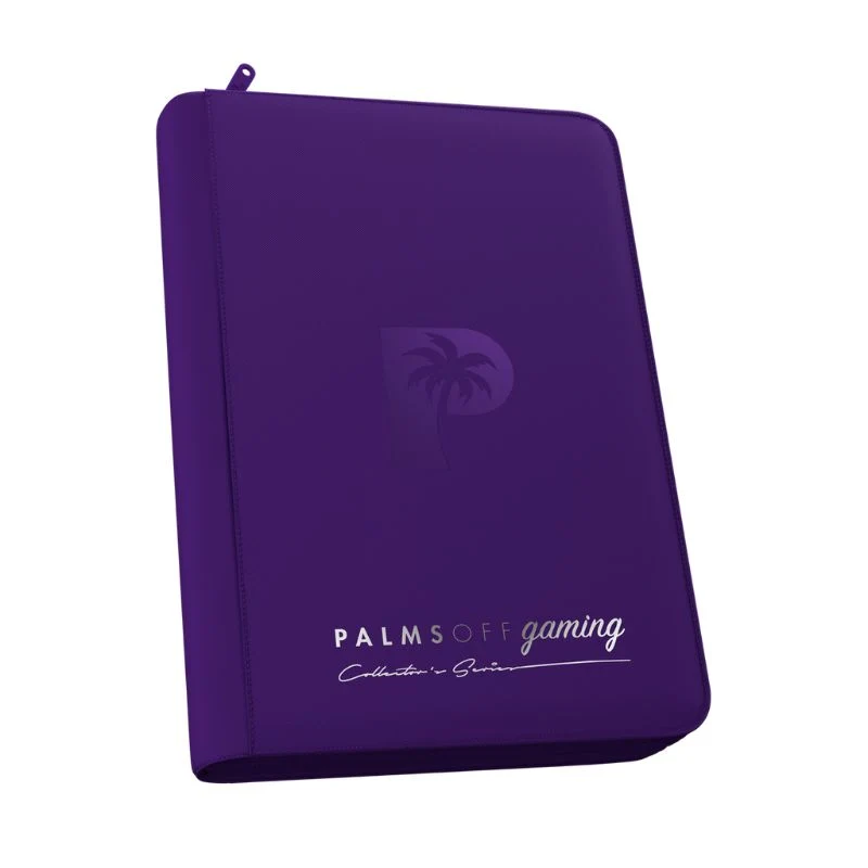 Palms Off Gaming Collector's Series 4 Pocket Zip Trading Card Binder - Purple