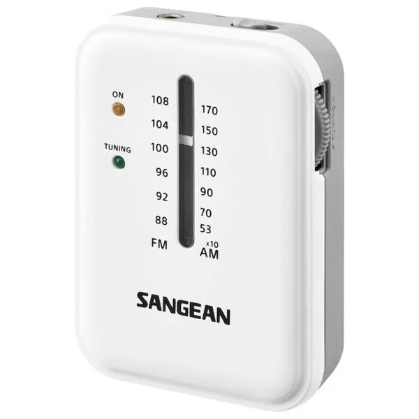 Sangean SR-32 FM / AM Hand Held Receiver - White / Grey