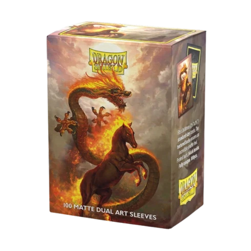 Arcane Tinmen Dragon Shield 100ct Matte Dual Art Lunar New Year 2026 Fire Horse Sleeves
