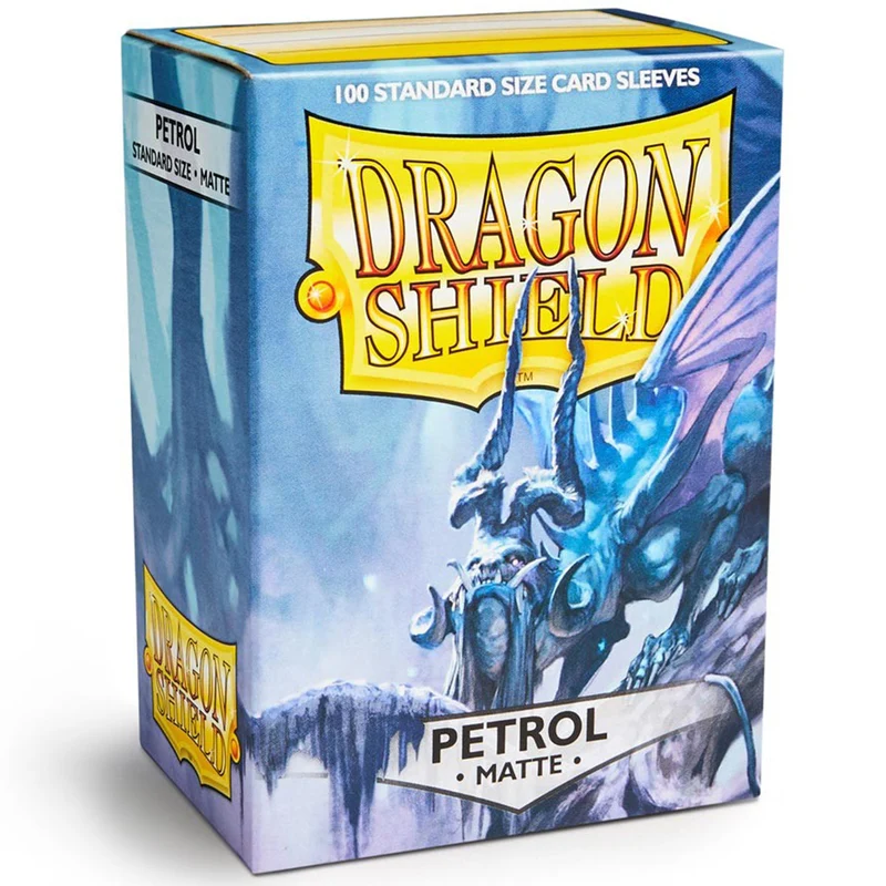 Arcane Tinmen Dragon Shield Standard 100ct Matte Petrol Teal Sleeves 63x88mm