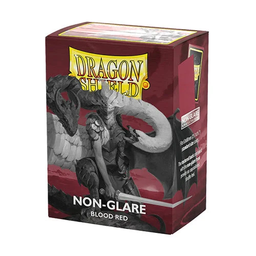 Arcane Tinmen Dragon Shield Standard 100ct Non Glare Matte Blood Red Sleeves 63x88mm