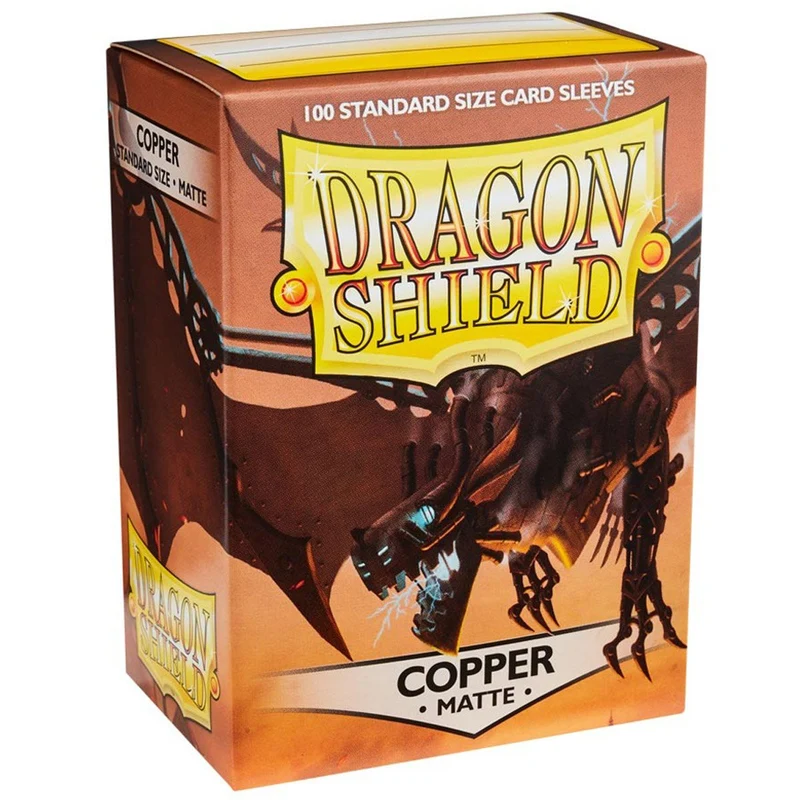 Arcane Tinmen Dragon Shield Standard 100ct Matte Copper Sleeves 63x88mm