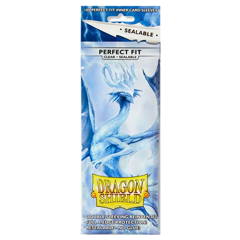 Arcane Tinmen Dragon Shield Standard 100ct Perfect Fit Sealable Clear Inner Sleeves 63x88mm