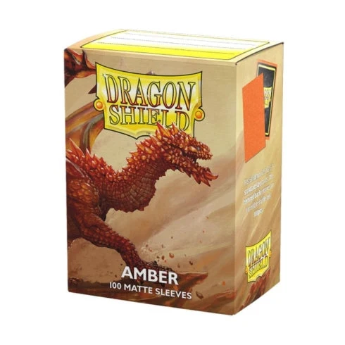 Arcane Tinmen Dragon Shield Standard 100ct Matte Amber Orange Sleeves 63x88mm